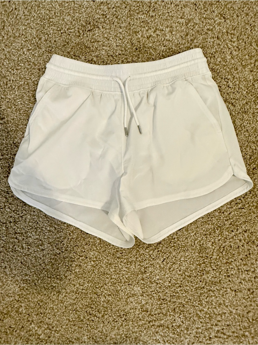 Abercrombie & Fitch YPB White Women's Athletic Shorts